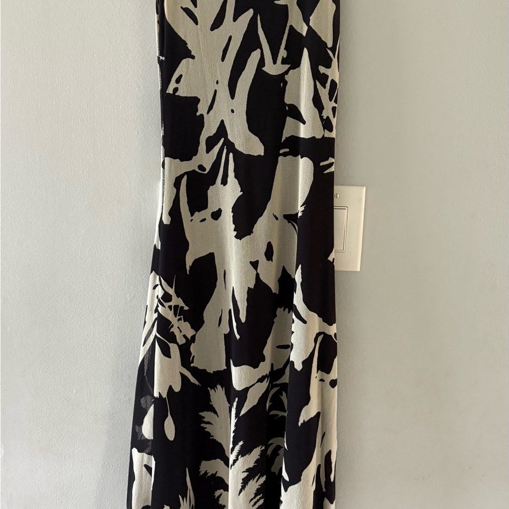 Jean Paul Gaultier Black and White Maxi Dress